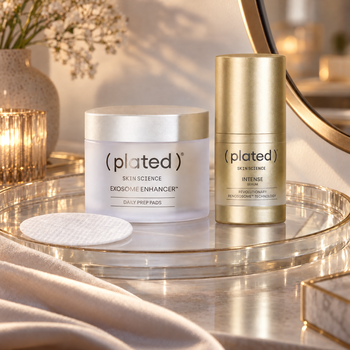 (plated) Skin Science Intense + Daily Prep Pads