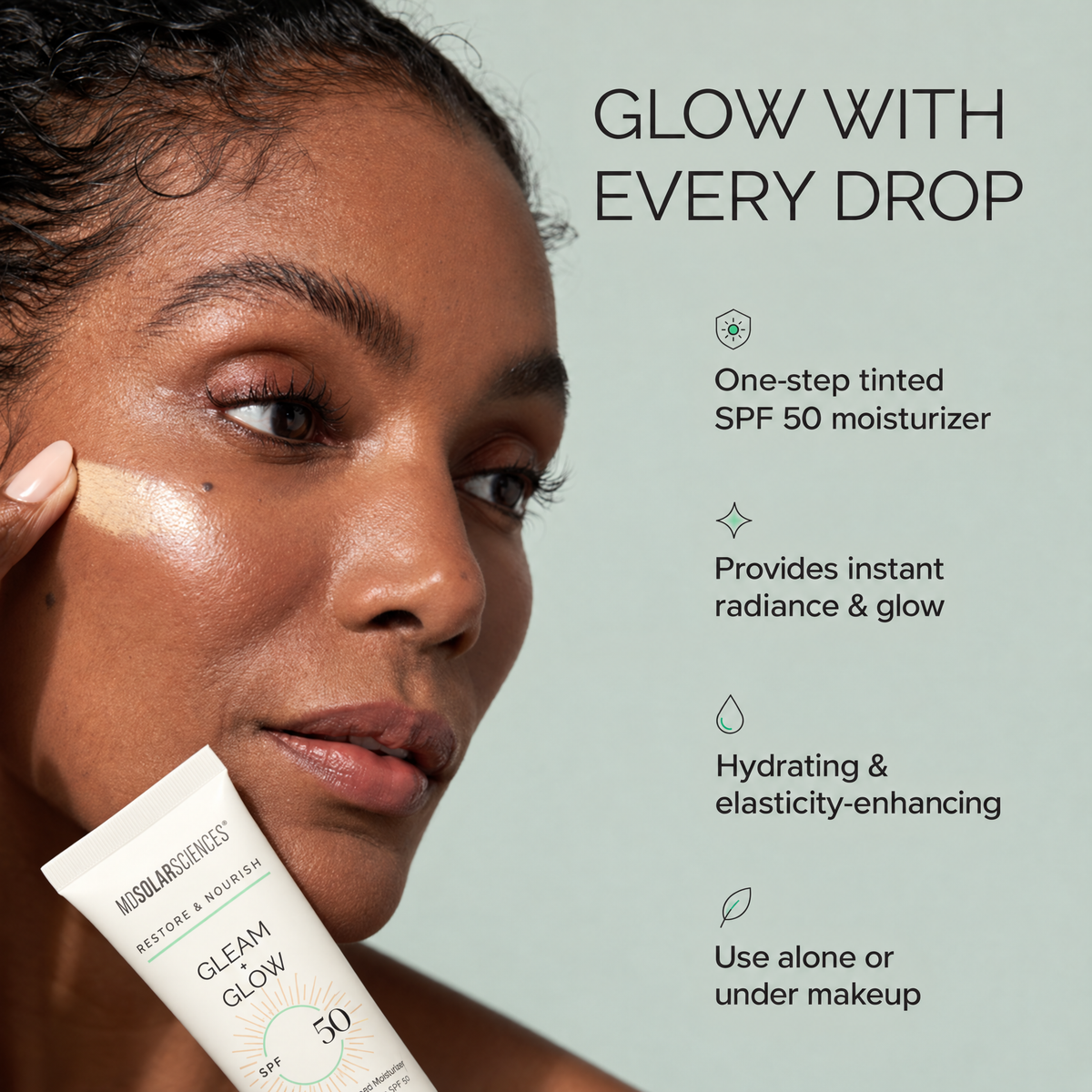 MDSolarSciences Gleam + Glow SPF 50