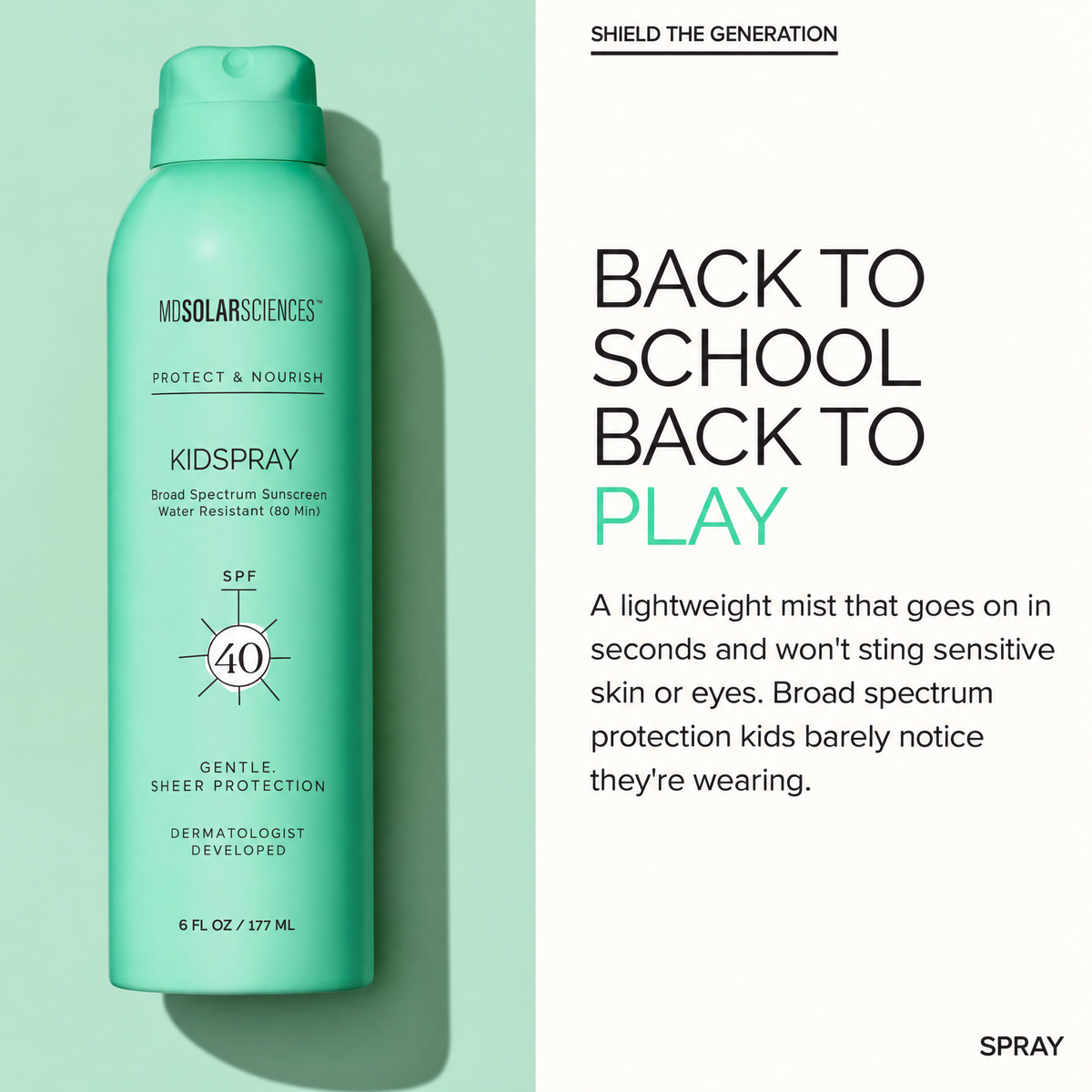 MDSolarSciences KidSpray SPF 40