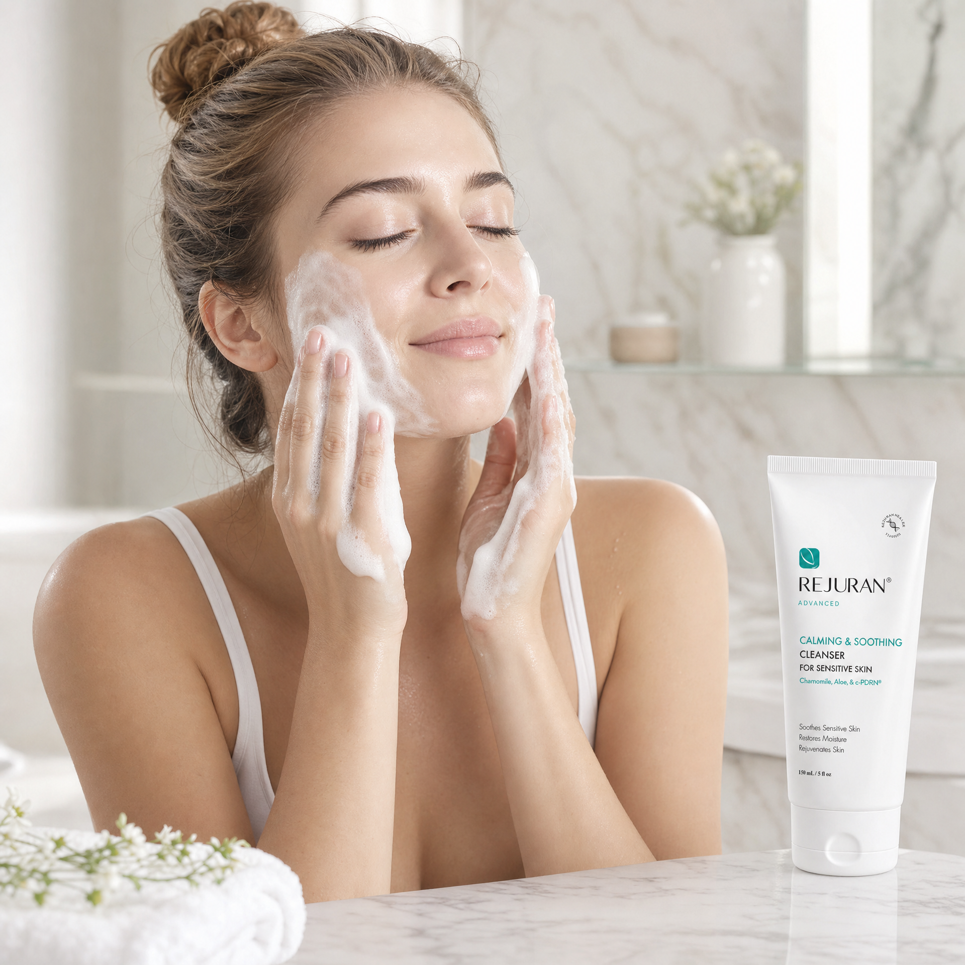 Rejuran Advanced Calming & Soothing Cleanser for Sensitive Skin